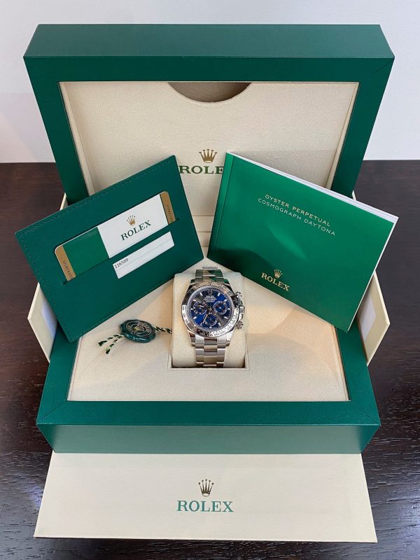 Rolex Daytona White Gold De Cadran Blue