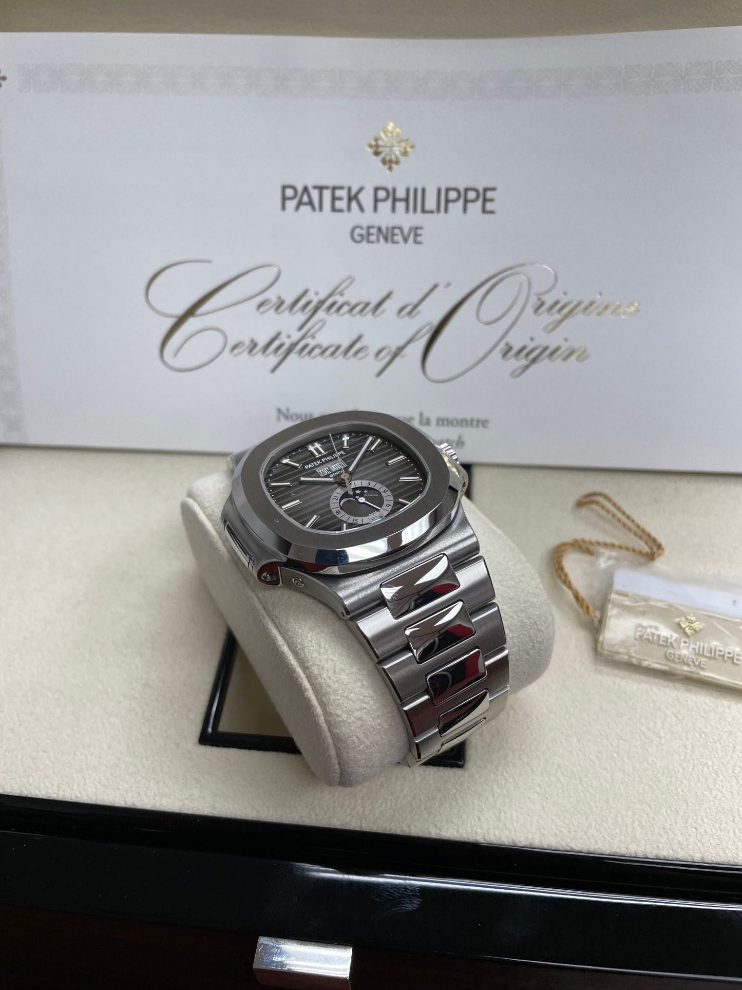 Patek Philippe Nautilus Annual Calendar Moon Phase Steel