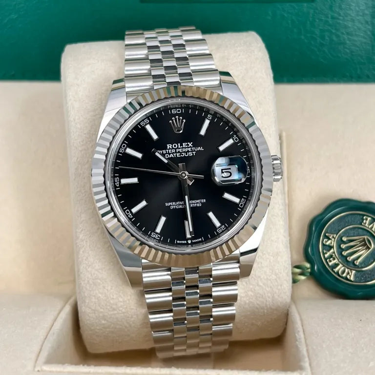 Rolex Datejust Noir Stick Dial Oyster