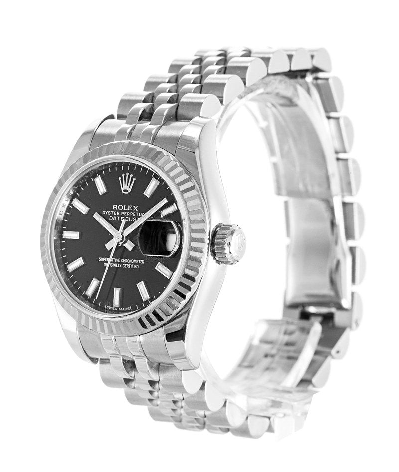 Rolex Datejust Noir Femme 179174