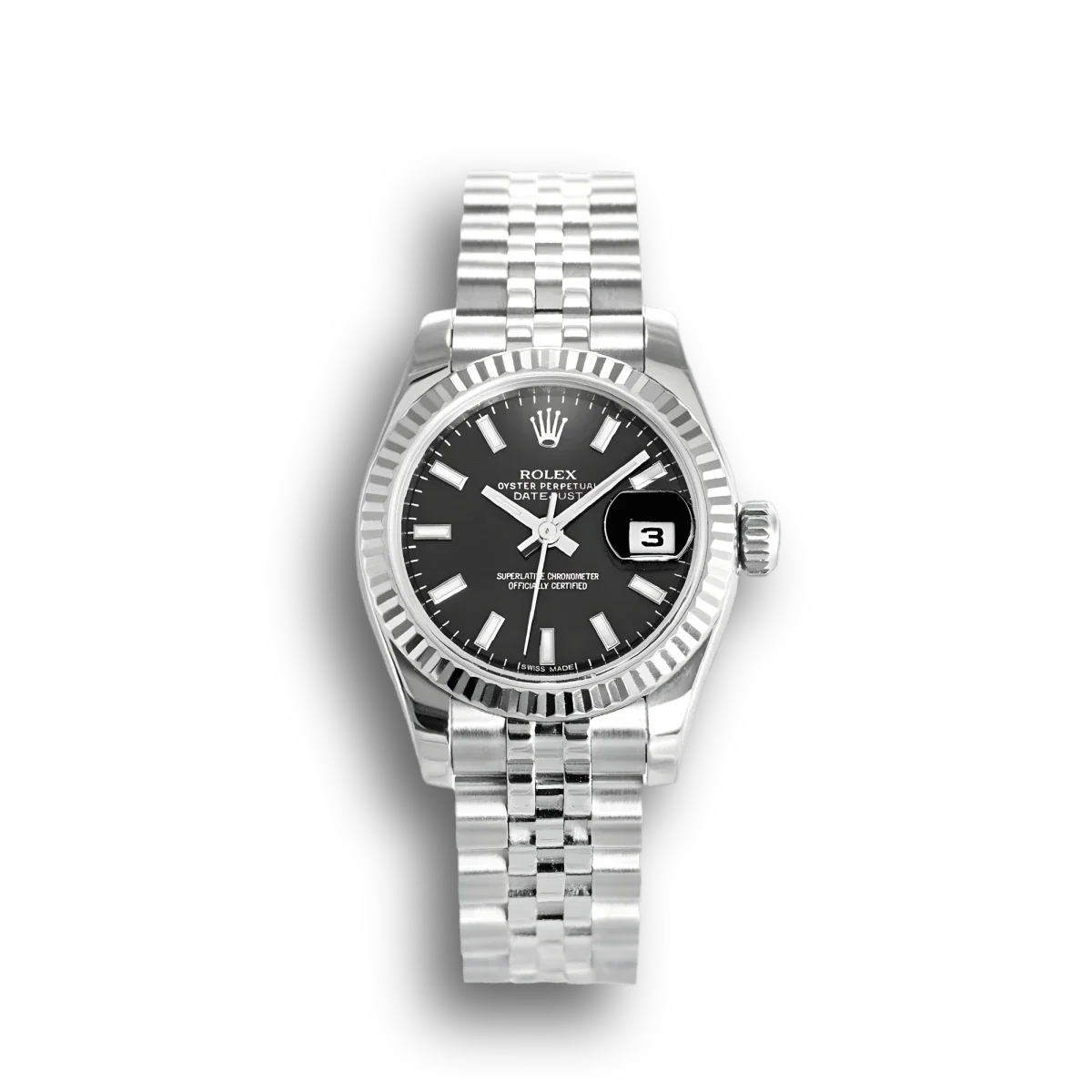 Rolex Datejust Noir Femme 179174