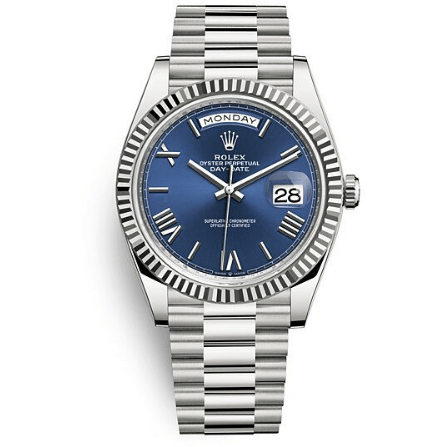 Rolex Day-Date Bleu Chiffres romains