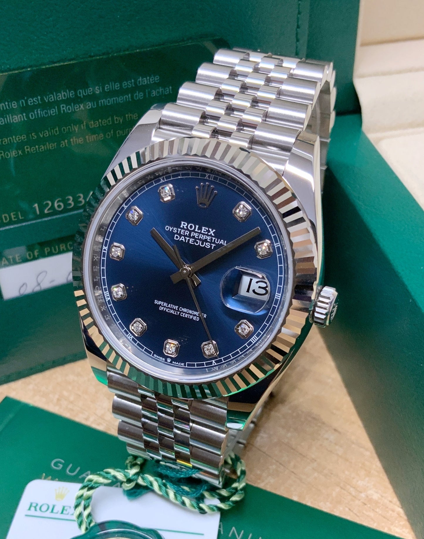 Pack Rolex Datejust Diamond Bleu Jubilee