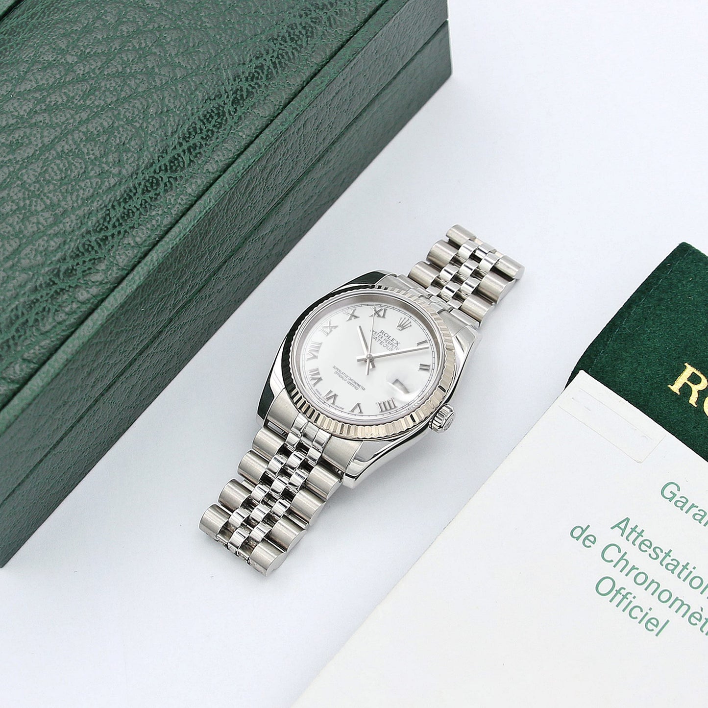 Pack Rolex Datejust Diamond White Roman Jubilee