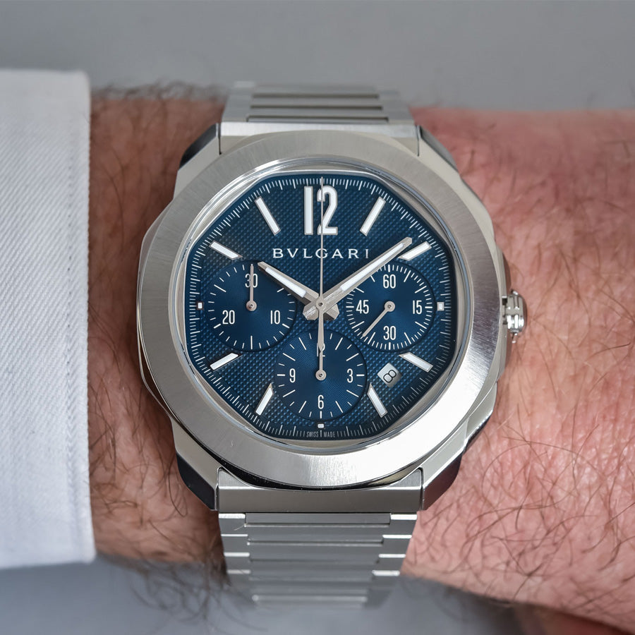 BVLGARI OCTO ROMA CHRONOGRAPH BLEU