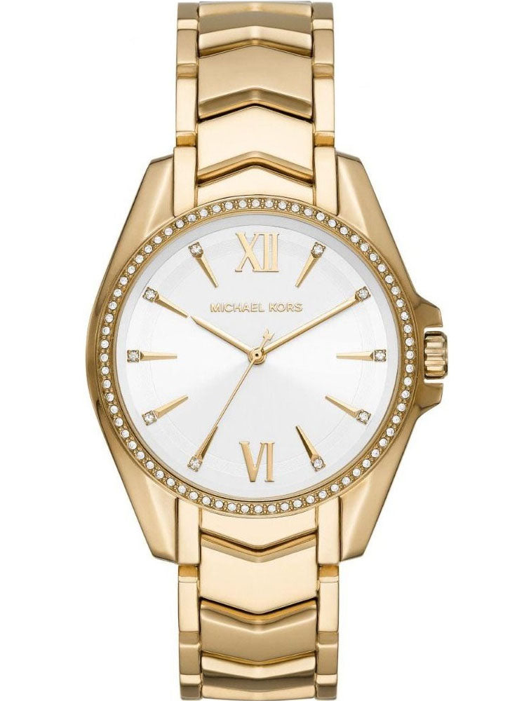 Michael Kors Whitney Stainless Steel Watch With Glitz Accents