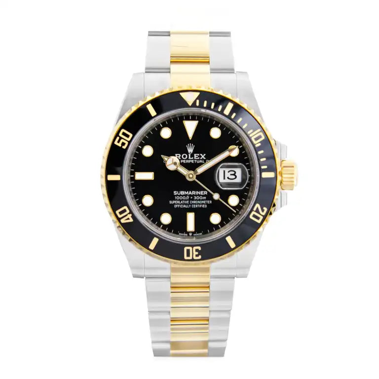 Rolex Submariner Black Yellow Glod